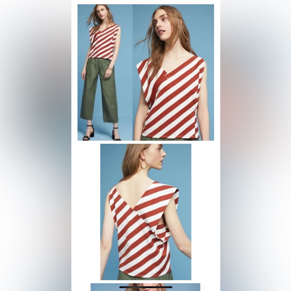 Anthropologie Dulcina Striped Top size M